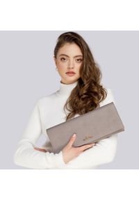 Wittchen - Kopertówka skórzana z magnetycznym zapięciem. Kolor: szary. Wzór: aplikacja. Materiał: skórzane. Styl: elegancki #5