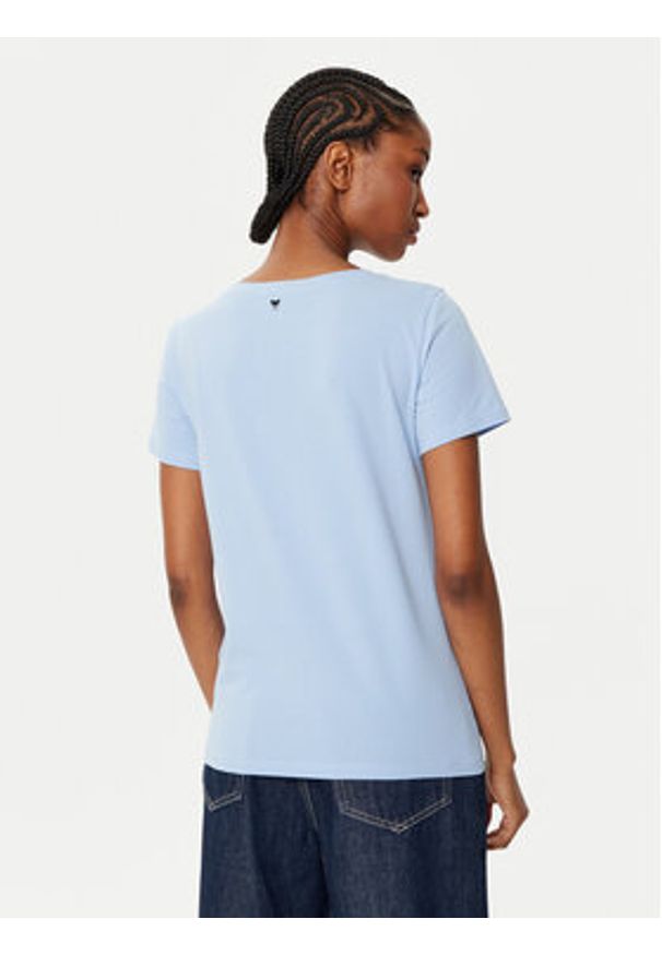 Weekend Max Mara T-Shirt Multib 2515971011 Błękitny Regular Fit. Kolor: niebieski. Materiał: bawełna
