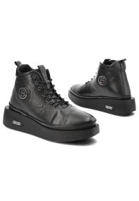 Czarne Sneakersy Artiker Modne Buty Damskie. Kolor: czarny #5