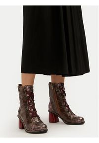 Laura Vita Botki Evcao 311 Brązowy. Kolor: brązowy. Materiał: skóra #6
