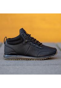 Skórzane buty męskie czarne Jogger Bustagrip. Kolor: czarny. Materiał: skóra #5