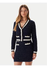 Guess Kardigan W5BR0E Z4090 Granatowy Slim Fit. Kolor: niebieski. Materiał: syntetyk #1