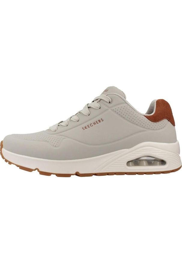 skechers - Sneakersy Skechers Uno. Okazja: na co dzień. Kolor: szary. Model: Skechers Sport. Sport: turystyka piesza