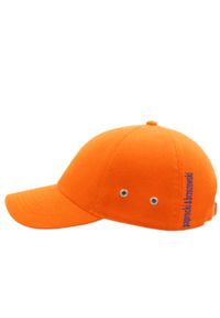 PAPROCKI&BRZOZOWSKI - Pomarańczowa czapka z logo. Kolor: pomarańczowy. Materiał: bawełna. Wzór: nadruk #5