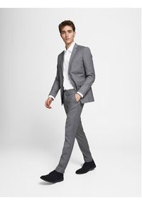 Jack & Jones - Jack&Jones Garnitur Franco 12181339 Szary Super Slim Fit. Kolor: szary. Materiał: syntetyk