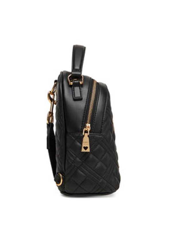 Love Moschino - LOVE MOSCHINO Plecak JC4304PP1NK1200A Czarny. Kolor: czarny. Materiał: skóra