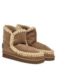 Mou Śniegowce MU.FW101050A Szary. Kolor: szary. Materiał: zamsz, skóra #4