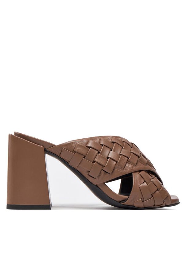 Furla Klapki YH75GRL X30000 1257S Brązowy. Kolor: brązowy. Materiał: skóra