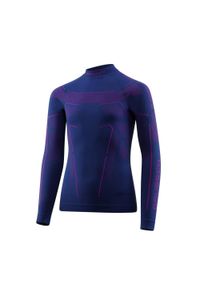 Koszulka Dziecięca Brubeck Thermo Junior Ls16120. Kolor: wielokolorowy, niebieski, fioletowy. Materiał: poliamid, poliester. Sezon: zima. Sport: turystyka piesza #1