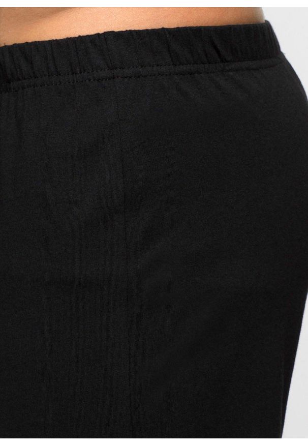 bonprix - Luźniejsze bokserki z bawełnianego dżerseju (3 pary). Kolor: czarny. Materiał: jersey, bawełna