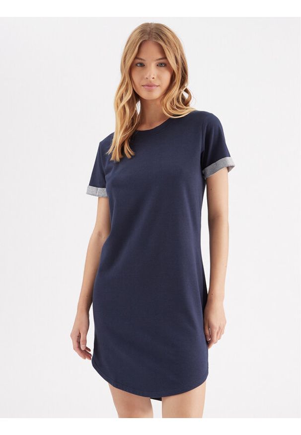 JDY Sukienka codzienna Ivy 15174793 Niebieski Regular Fit. Okazja: na co dzień. Kolor: niebieski. Materiał: bawełna. Typ sukienki: proste. Styl: casual