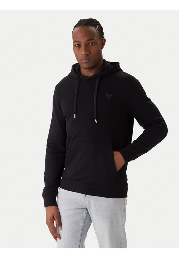 Guess Bluza M6RQ36 KCN01 Czarny Regular Fit. Kolor: czarny. Materiał: bawełna