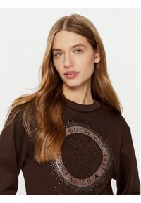 Guess Bluza W5RQ05 K7EX1 Brązowy Regular Fit. Kolor: brązowy. Materiał: syntetyk, bawełna #2