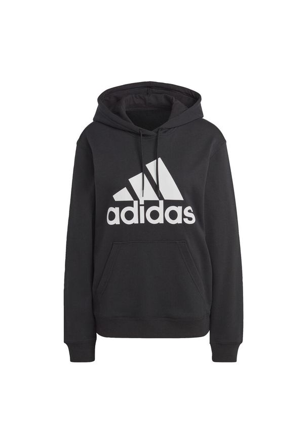 Adidas - Essentials Big Logo Regular French Terry Hoodie. Kolor: biały, wielokolorowy, czarny