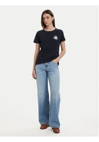 BOSS T-Shirt C_Elove_5 50566827 Granatowy Slim Fit. Kolor: niebieski. Materiał: bawełna #4