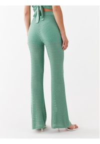Guess Spodnie materiałowe Yasmina W3GB01 Z2WK0 Zielony Relaxed Fit. Kolor: zielony. Materiał: materiał #3