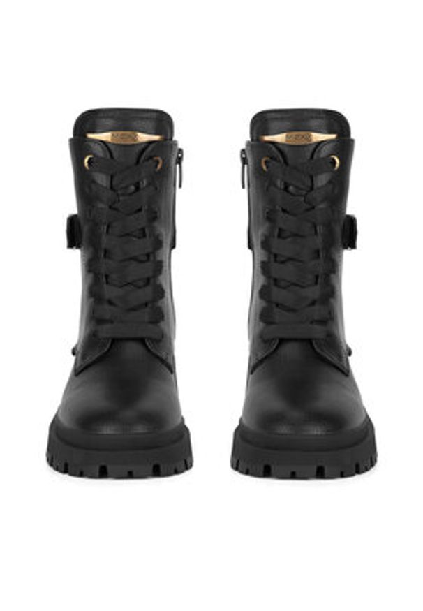 MEXX Trzewiki MI001712943W Czarny. Kolor: czarny. Materiał: skóra