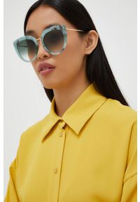 ISABEL MARANT - Isabel Marant okulary przeciwsłoneczne damskie kolor zielony. Kolor: zielony #5