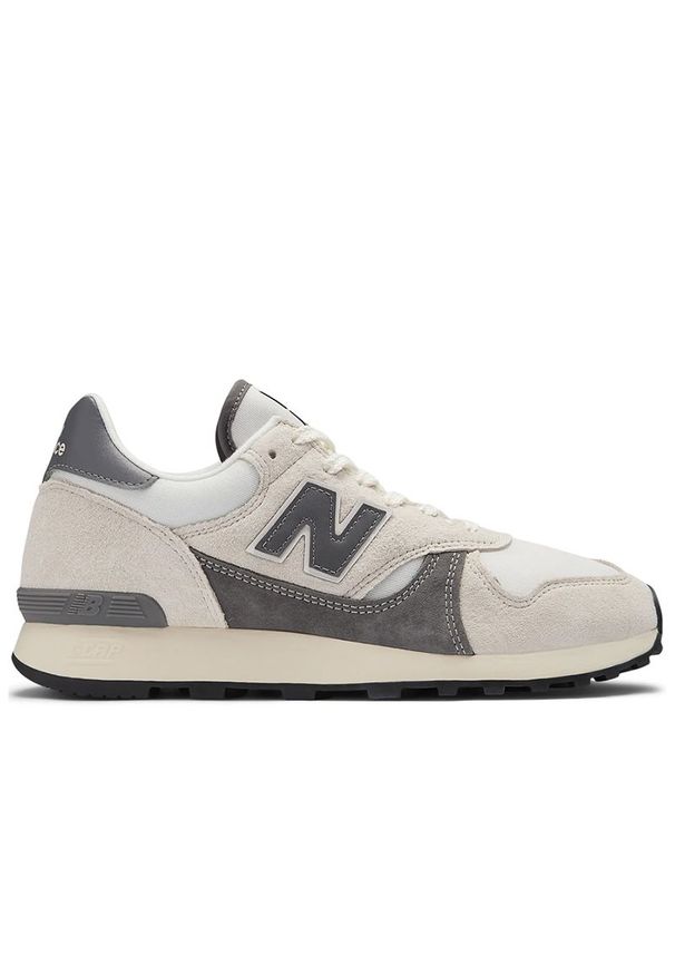 Buty New Balance M475VTA - beżowe. Okazja: na co dzień. Kolor: beżowy. Materiał: materiał, zamsz. Szerokość cholewki: normalna