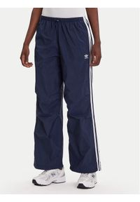 Adidas - adidas Spodnie dresowe 3-Stripes JD3127 Granatowy Loose Fit. Kolor: niebieski. Materiał: syntetyk
