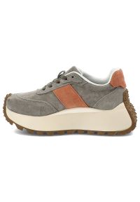 Zielone Sneakersy Filippo Obuwie Damskie Na Solidnej Podeszwie. Okazja: na co dzień. Kolor: pomarańczowy. Materiał: zamsz. Szerokość cholewki: normalna. Styl: casual #5