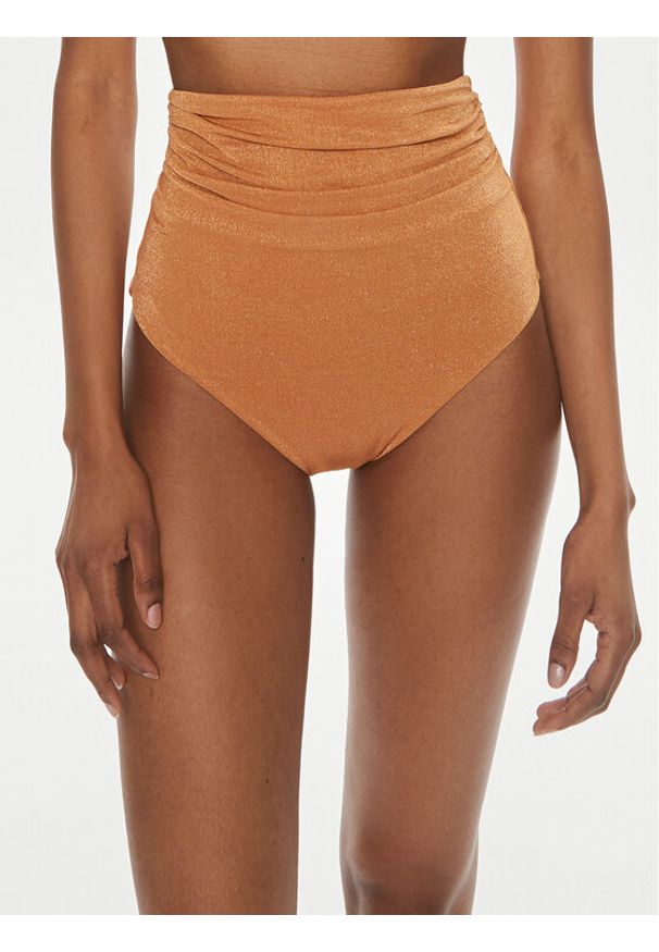 Max Mara Beachwear Dół od bikini Savina 2416821169 Pomarańczowy. Kolor: pomarańczowy. Materiał: syntetyk