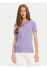 United Colors of Benetton - United Colors Of Benetton T-Shirt 3GA2E16A0 Fioletowy Regular Fit. Kolor: fioletowy. Materiał: bawełna