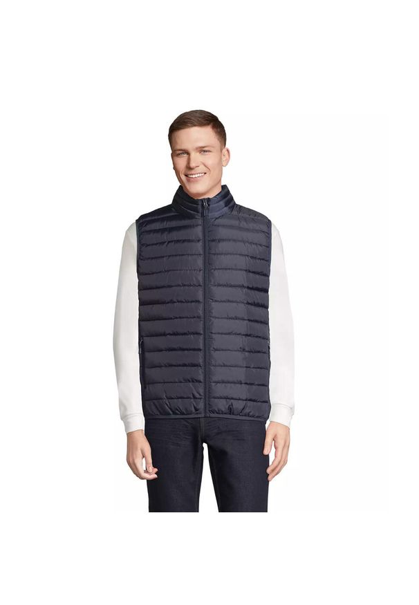 SOL'S - Kurtka puchowa bez rękawów Sol's Stream. Kolor: niebieski. Materiał: puch. Długość rękawa: bez rękawów. Sezon: zima