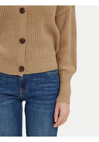Vero Moda Kardigan Lea 10249632 Beżowy Regular Fit. Kolor: beżowy. Materiał: syntetyk #3
