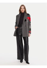 LOLA CASADEMUNT Marynarka LF2502015 Szary Oversize. Kolor: szary. Materiał: syntetyk #3