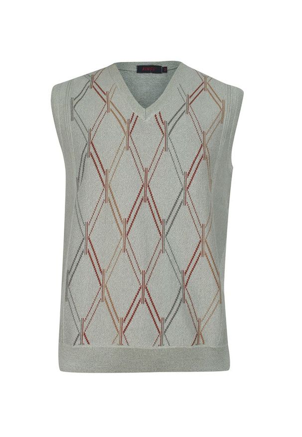 Sweter Kings na co dzień, z dekoltem w serek, elegancki, na zimę