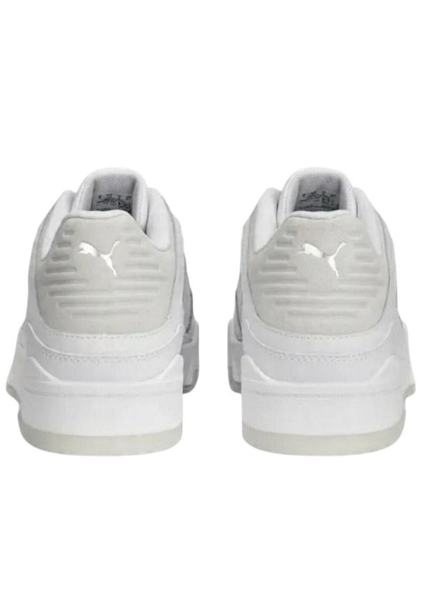 Puma - Męskie Skórzane Buty Sportowe Slipstream. Kolor: biały. Materiał: skóra. Sport: turystyka piesza