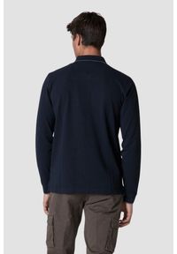 Aeronautica Militare - AERONAUTICA MILITARE Granatowy męski longsleeve polo, Rozmiar XXL. Typ kołnierza: polo. Kolor: niebieski. Długość rękawa: długi rękaw #4