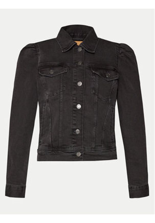 GAP - Gap Kurtka jeansowa 635632-00 Czarny Slim Fit. Kolor: czarny. Materiał: bawełna