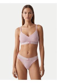 TOMMY HILFIGER - Tommy Hilfiger Biustonosz braletka UW0UW05715 Różowy jasny. Kolor: różowy. Materiał: bawełna #3