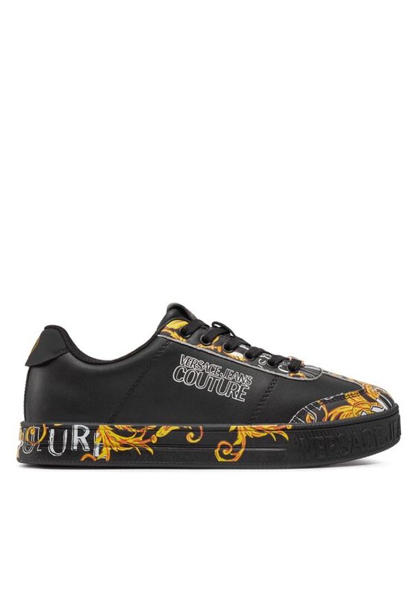 Versace Jeans Couture Sneakersy 76YA3SK6 Czarny. Kolor: czarny