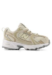 Buty niemowlęce New Balance I530783 – beżowe. Kolor: beżowy. Materiał: guma, zamsz, syntetyk, materiał. Szerokość cholewki: normalna #1