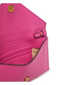 Pinko - PINKO Torebka Flat Purse Mini AI 25-26 PCPL 105347 A0F1 Różowy. Kolor: różowy. Materiał: skórzane