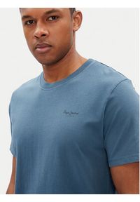 Pepe Jeans T-Shirt Jacko PM508664 Niebieski Regular Fit. Kolor: niebieski. Materiał: bawełna #5