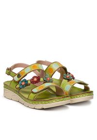 Laura Vita Sandały Dorry 18 Zielony. Kolor: zielony. Materiał: skóra #6