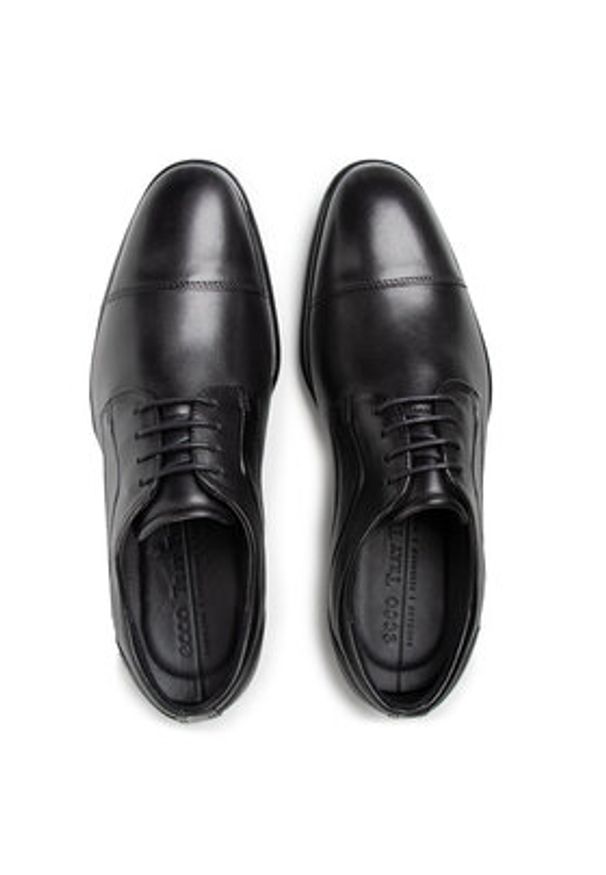 ecco - ECCO Półbuty Citytray 51270401001 Czarny. Kolor: czarny. Materiał: skóra