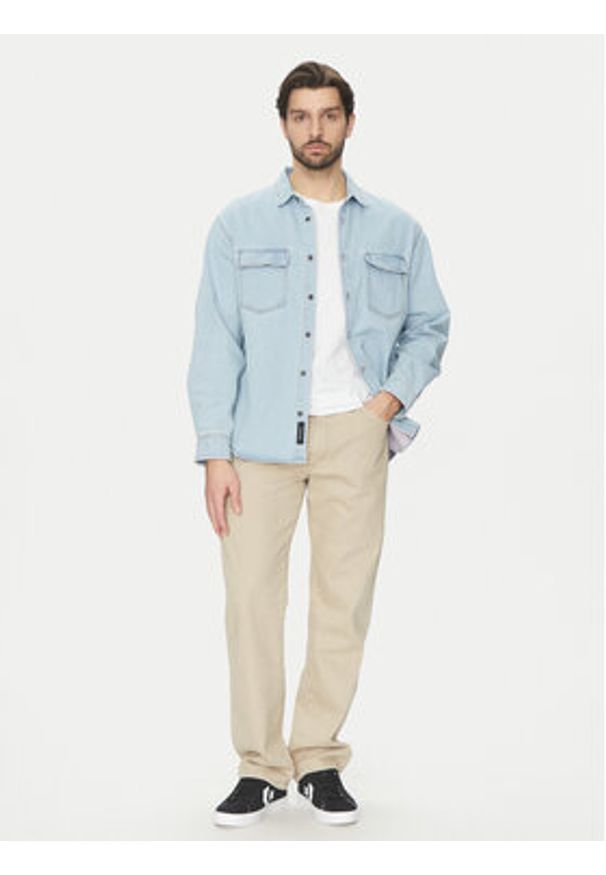 Vans Koszula jeansowa VN000M12IYR1 Niebieski Regular Fit. Kolor: niebieski. Materiał: bawełna