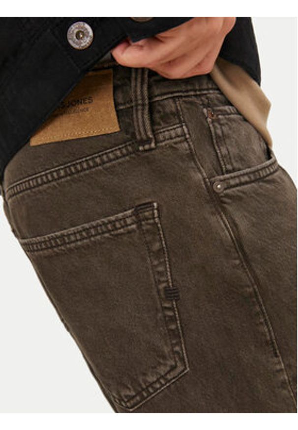 Jack & Jones Jeansy Chris 12246401 Brązowy Relaxed Fit. Kolor: brązowy