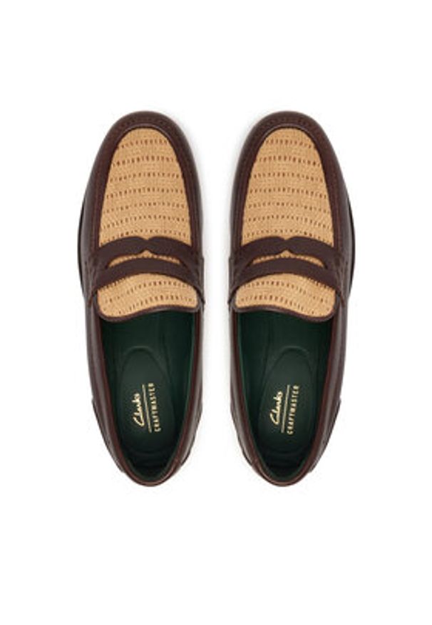 Clarks Półbuty CraftJames Lo 26186423 Brązowy. Kolor: brązowy. Materiał: skóra