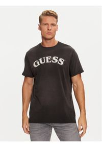 Guess T-Shirt M4BI04 K9RM1 Czarny Regular Fit. Kolor: czarny. Materiał: bawełna