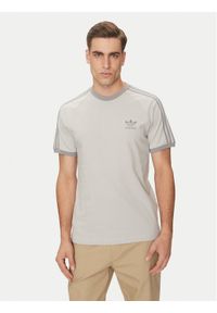 Adidas - adidas T-Shirt adicolor Classics 3-Stripes JN7016 Szary Slim Fit. Kolor: szary. Materiał: bawełna
