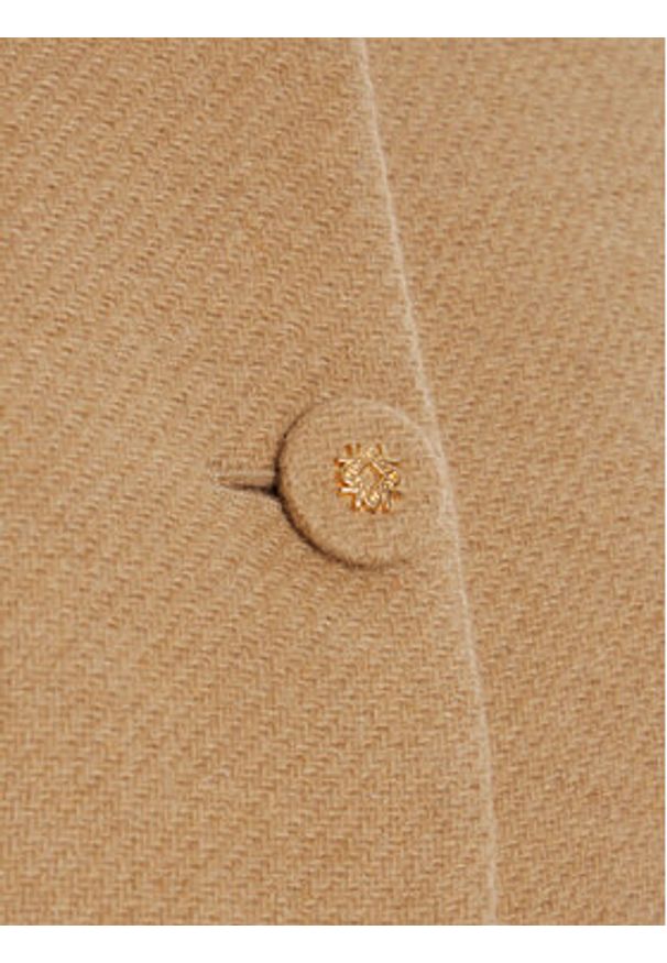 Rinascimento Płaszcz wełniany CFC0125616003 Beżowy Regular Fit. Kolor: beżowy. Materiał: syntetyk