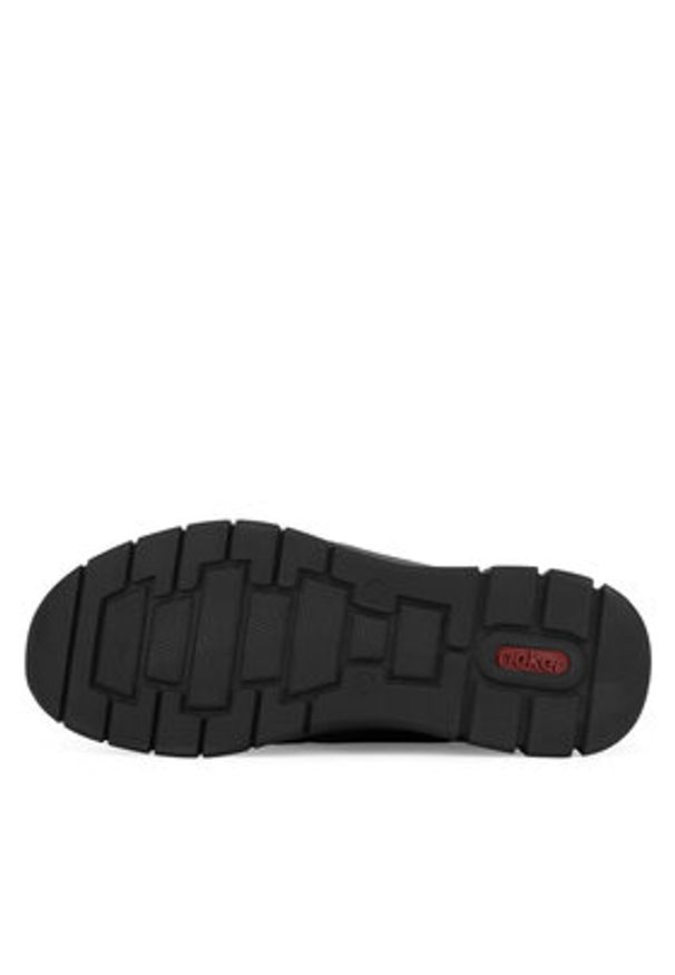 Rieker Sneakersy B7796-01 Czarny. Kolor: czarny. Materiał: materiał