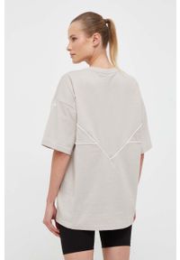 adidas Originals t-shirt bawełniany kolor beżowy. Kolor: beżowy. Materiał: bawełna #5
