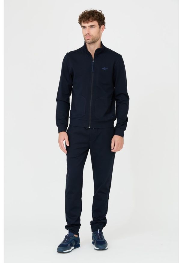 Aeronautica Militare - AERONAUTICA MILITARE Granatowa męska bluza, Rozmiar XXL. Kolor: niebieski